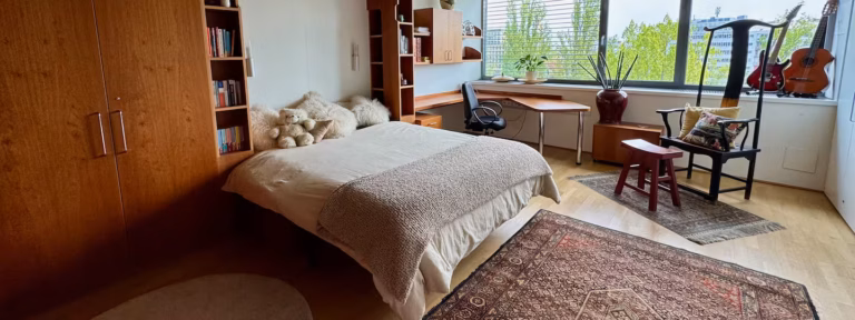 Riverside Vienna Apartment Schlafzimmer